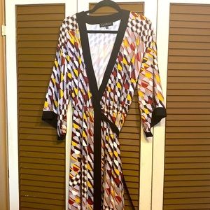 Eloquii Wrap Dress | Size 16 | Multicolored
